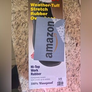 Tingley Weather-Tuff Stretch Rubber overshoe size large (9.5-11). New in box.